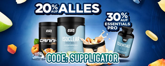 20 % de descuento en todo en ESN + 30 % en Essentials Pro
