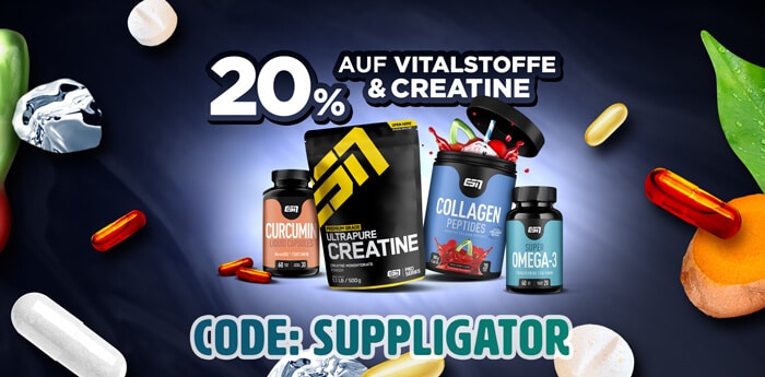Promoción de nutrientes esenciales de ESN con un 20 % de descuento + Lanzamiento de las nuevas barritas de avena + Solid Joints