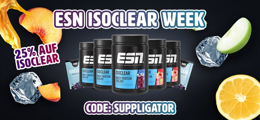 Semana ESN ISOCLEAR con hasta un 25 % de descuento con el código ESN SUPPLIGATOR (Actualización)