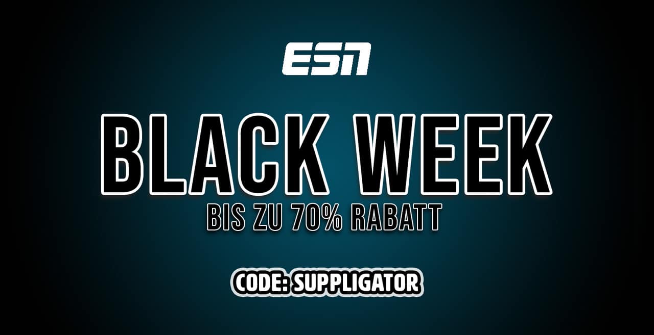 ESN Black Week 2023 con hasta un 70 % de descuento con el código SUPPLIGATOR