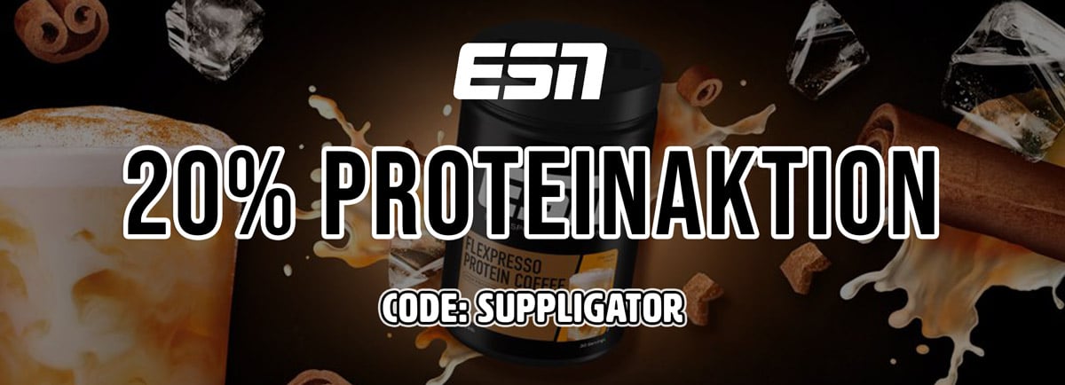 Oferta del 20 % en proteínas en ESN con el código SUPPLIGATOR