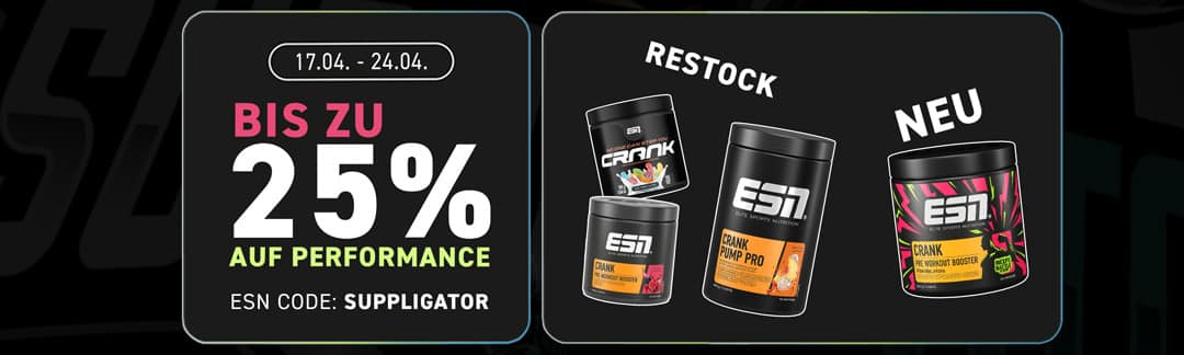 Hasta un 25 % de descuento en la ESN Performance Week + nuevo Crank Biceps Battle