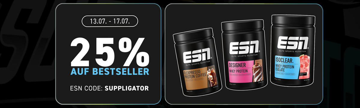 Promoción de verano de ESN: 25 % de descuento en los productos más vendidos de ESN y 50 % en muestras