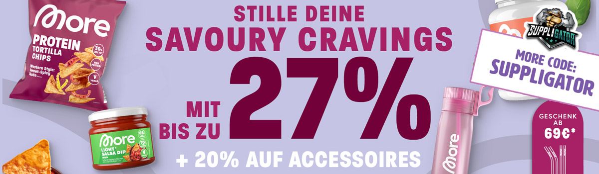 Hasta un 27 % de descuento en la promoción «More Savoury Cravings» + lanzamiento de la nueva «More Salsa»