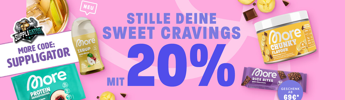 20 % de descuento en productos para reducir el consumo de azúcar en la promoción «More Sweet Cravings» + lanzamiento de nuevos productos