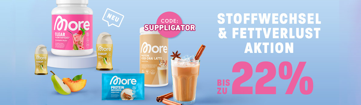 Hasta un 22 % de descuento en proteínas y Zerup en la promoción «Metabolismo y pérdida de grasa» de More
