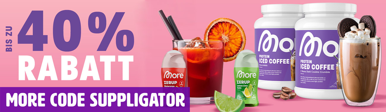20 % de descuento en todo en More + Zerup, con descuentos escalonados de hasta el 40 %