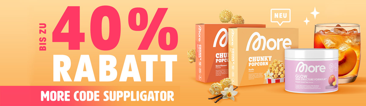 More amplía la promoción del 20 % de descuento en todo + lanzamiento de las palomitas Chunky