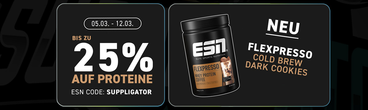 Hasta un 25 % de descuento en la promoción de proteínas de ESN con el lanzamiento del nuevo Flexpresso