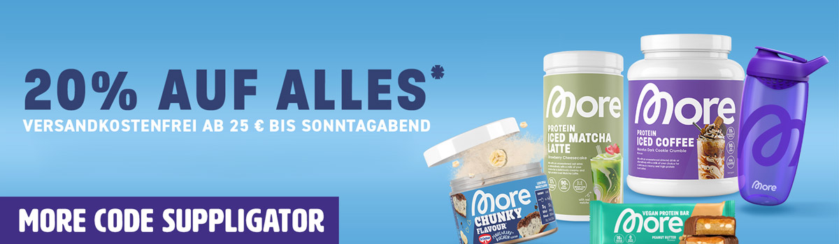 ¡20 % de descuento en todo en More, con el pastel «Chunky Flavour» y mucho más!