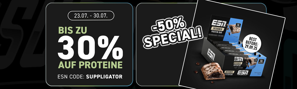 50 % de descuento en las barritas ESN Designer