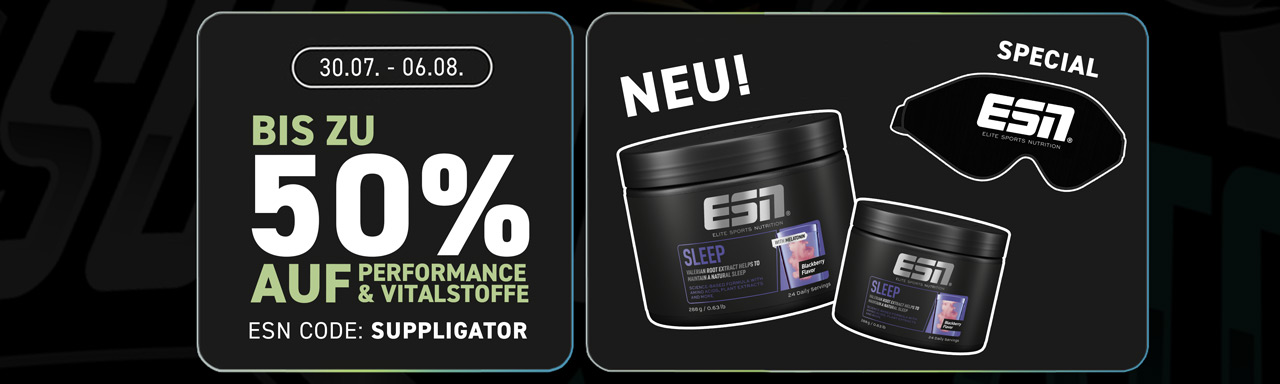 Hasta un 50 % de descuento en productos de rendimiento y nutrientes esenciales en ESN