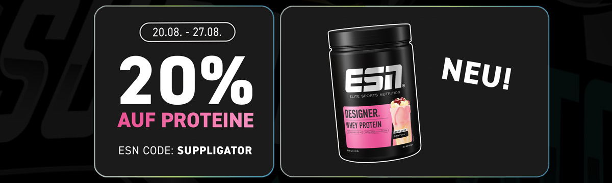 20 % de descuento en proteínas de ESN con el lanzamiento del nuevo Designer Whey KiBa