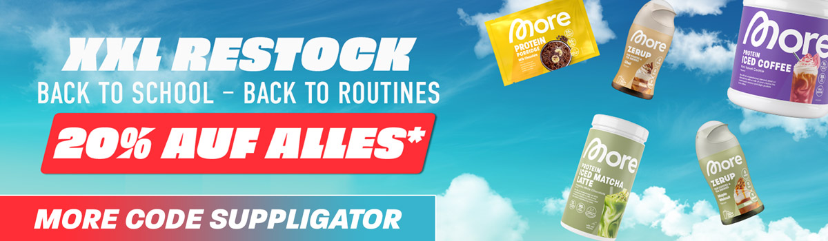 20 % de descuento en todo en More, con muchos lanzamientos y reposiciones