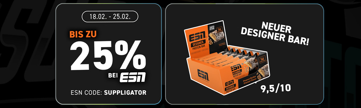 Hasta un 25 % de descuento en las barritas ESN Designer con el lanzamiento de la variedad «Peanut Butter Pretzel»