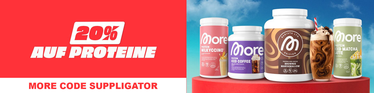 20 % de descuento en More Proteine, con nuevos productos y muchas reposiciones
