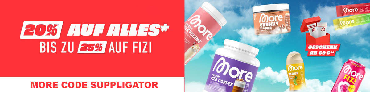 20 % de descuento en todo en More, con muchos lanzamientos