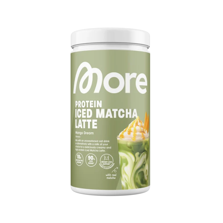 More Protein Iced Matcha Latte Mango Dream
