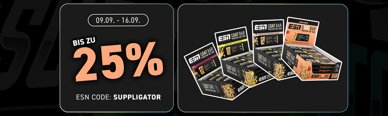Hasta un 25 % de descuento en la ESN GOAT Bar Week