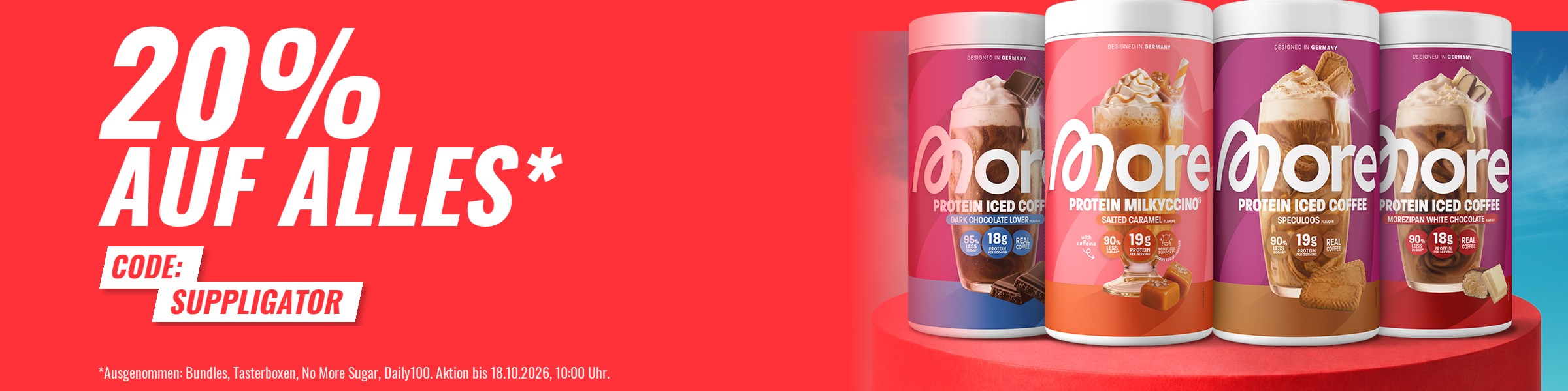 Se ha ampliado la oferta del 20 % de descuento en todo en More, con algunos productos nuevos